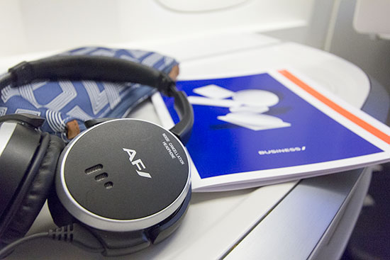 Air France New Business Class Noise Canceling Headphones