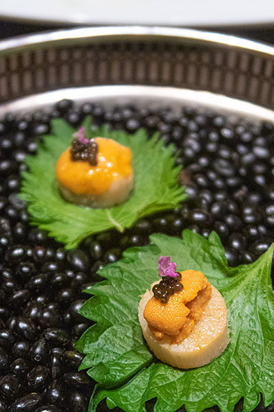 Aura National Gallery Singapore Scallop and Uni