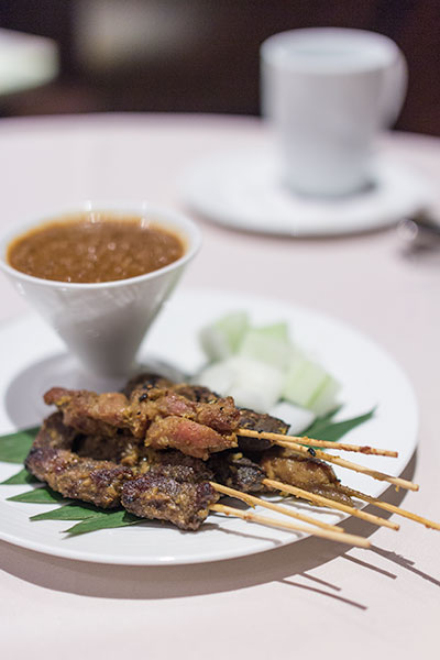 Singapore Airlines The Private Room Restaurant Satay
